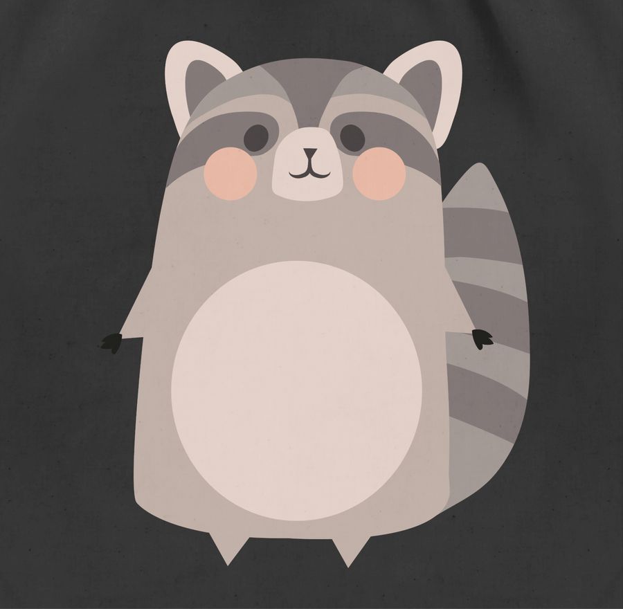 Shirtracer Kostüm Fasching Waschbär: T-Shirt Gym Bag Shirtracer