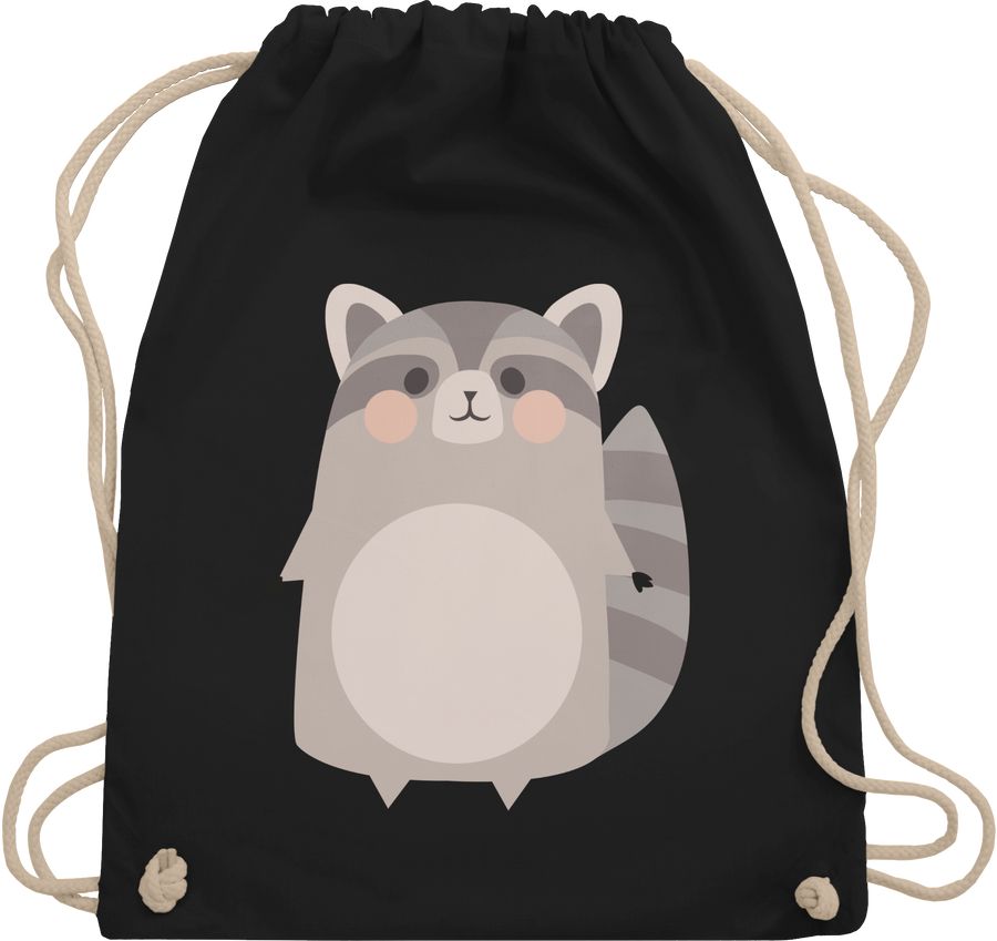 Shirtracer Kostüm Fasching Waschbär: T-Shirt Gym Bag Shirtracer