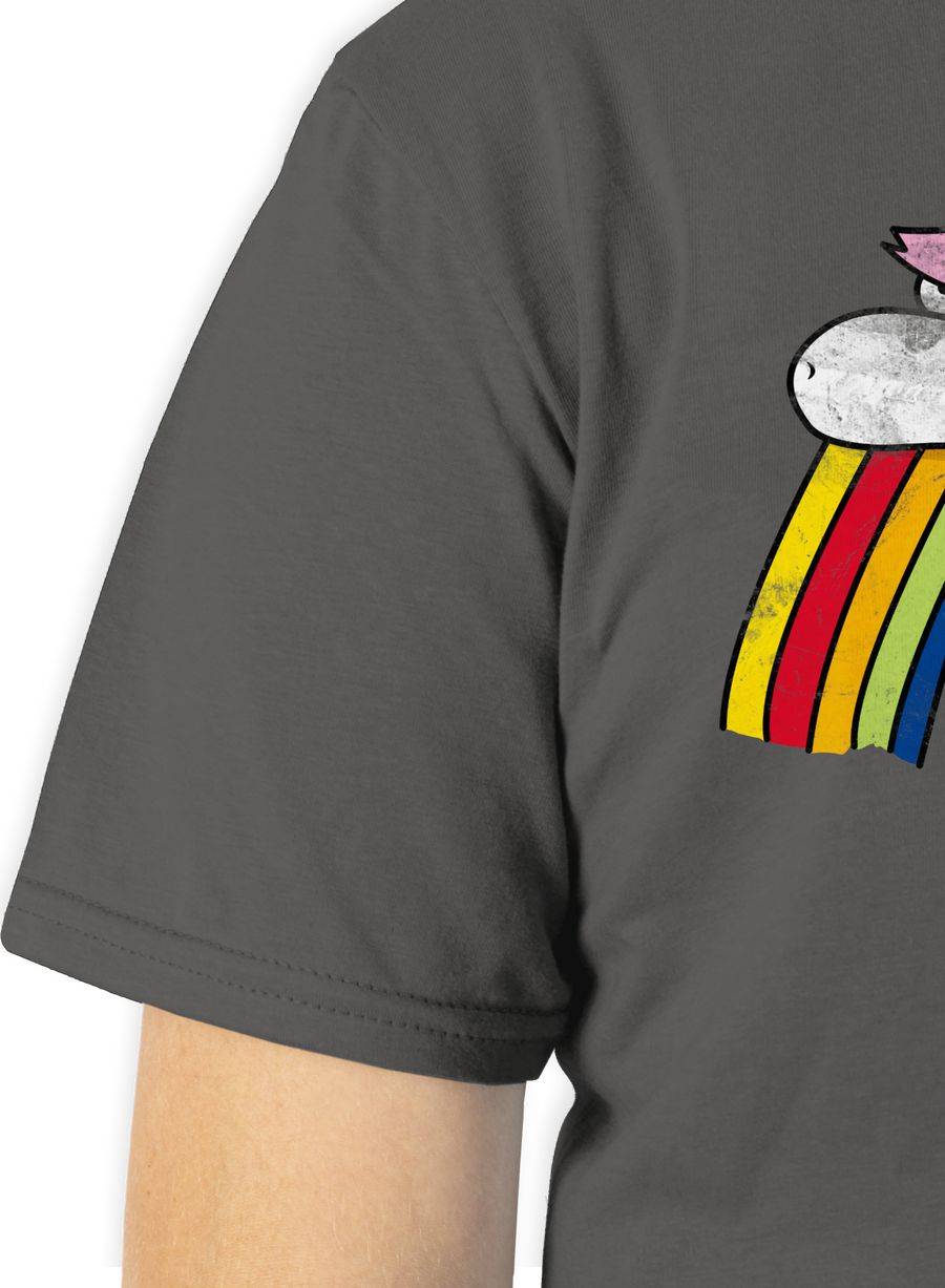 Shirtracer Kotzendes Einhorn Vintage: T-Shirt Turnbeutel Shirtracer