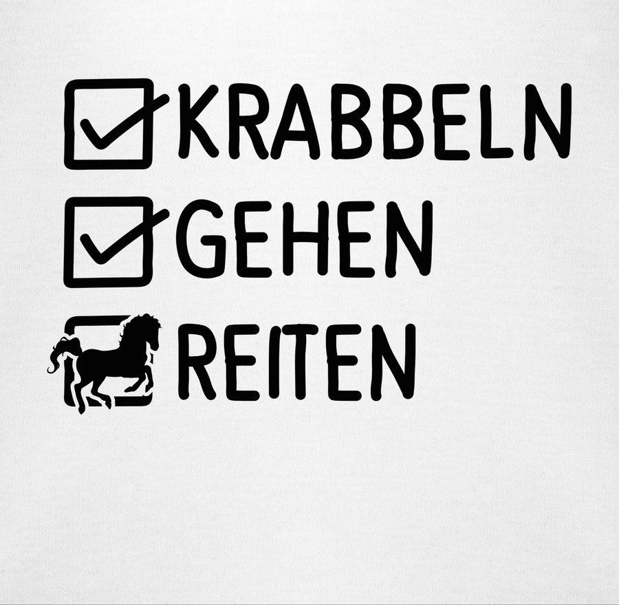 Shirtracer Krabbeln, Gehen, Reiten: Tshirt Gym Bag Shirtracer