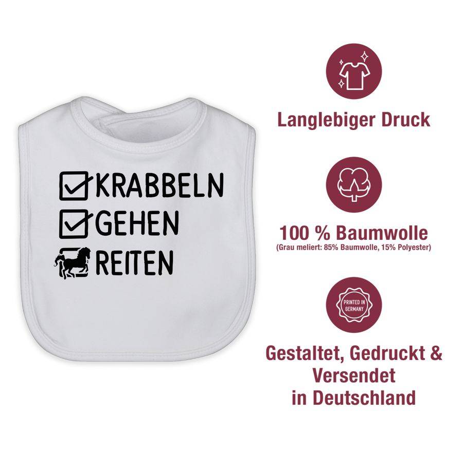 Shirtracer Krabbeln, Gehen, Reiten: Tshirt Gym Bag Shirtracer