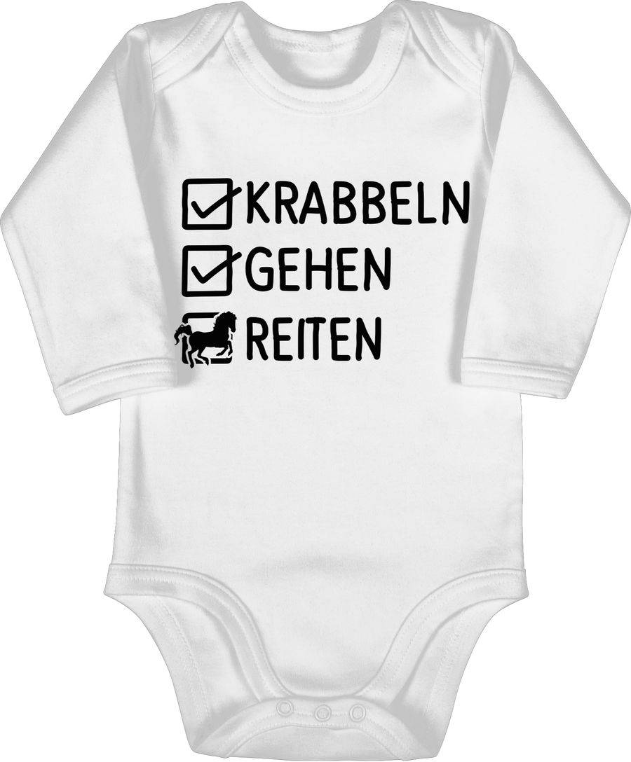 Shirtracer Krabbeln, Gehen, Reiten: Tshirt Gym Bag Shirtracer