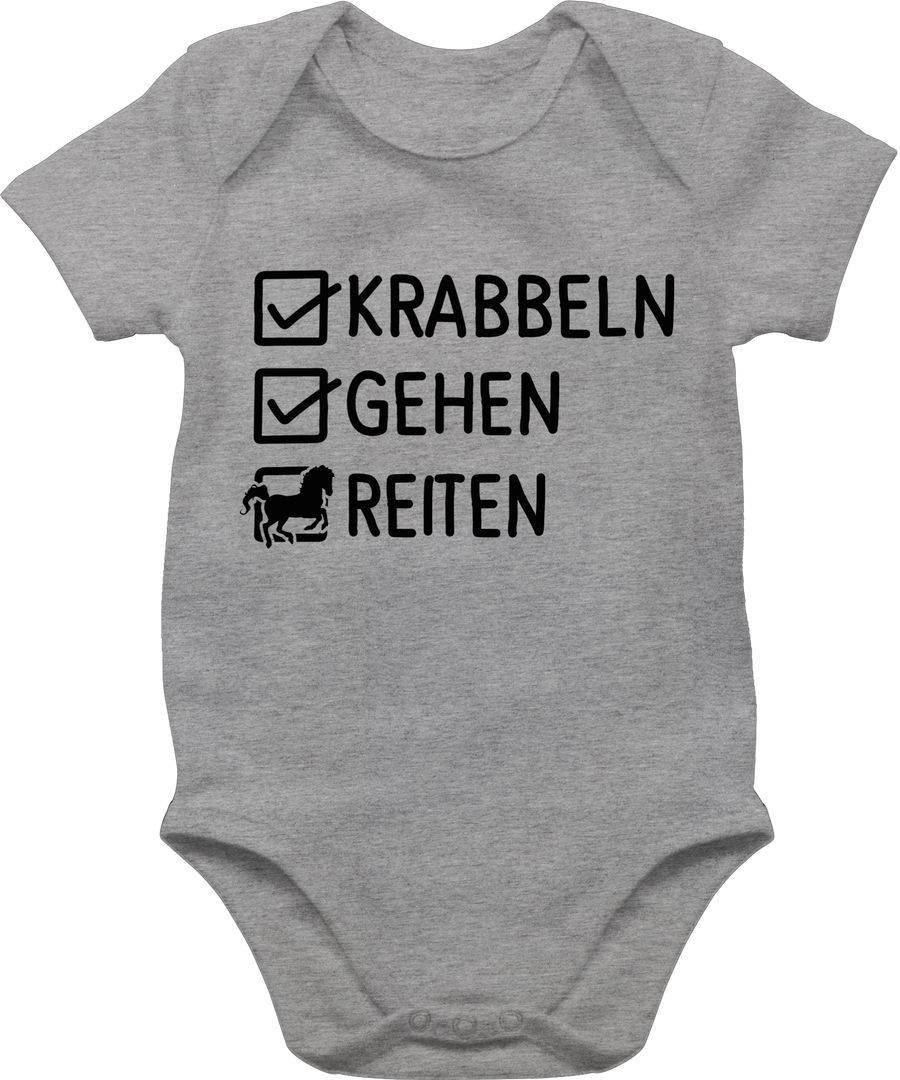 Shirtracer Krabbeln, Gehen, Reiten: Tshirt Gym Bag Shirtracer