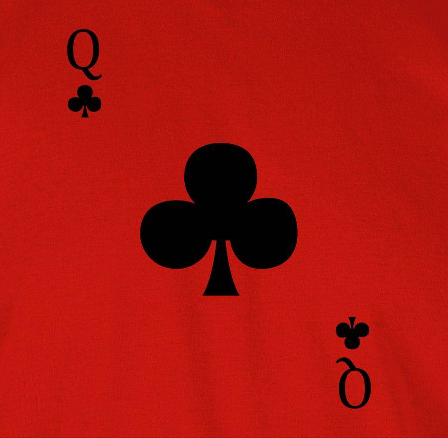 Shirtracer Kreuz Queen Kartenspiel Karneval Kostüm Shirts & Mehr Shirtracer
