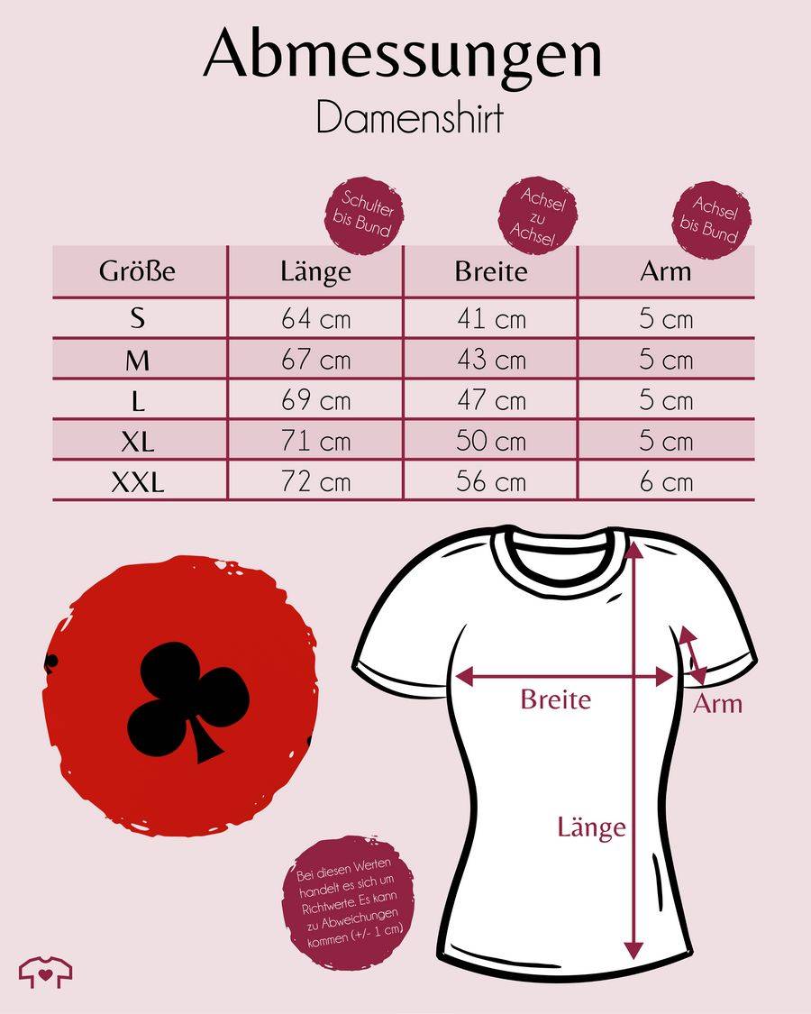 Shirtracer Kreuz Queen Kartenspiel Karneval Kostüm Shirts & Mehr Shirtracer