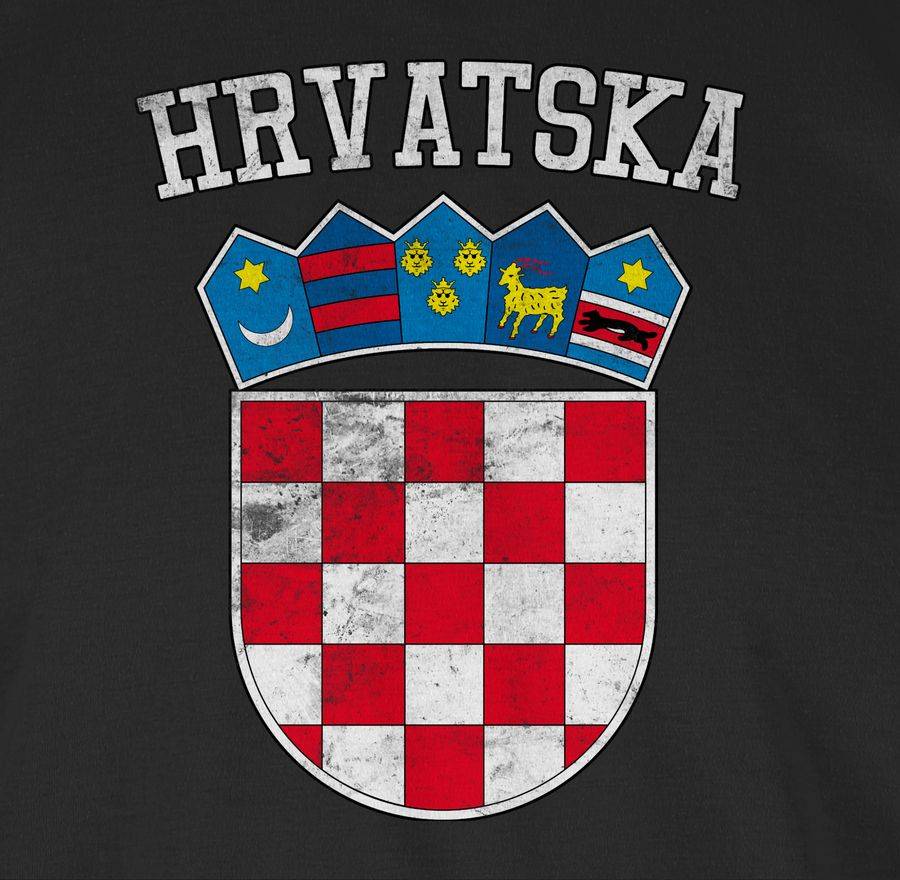 Shirtracer Kroatien Wappen Hrvatska Krotatisch Shirts & Mehr Shirtracer