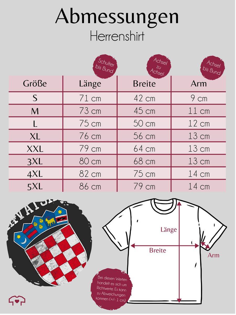 Shirtracer Kroatien Wappen Hrvatska Krotatisch Shirts & Mehr Shirtracer