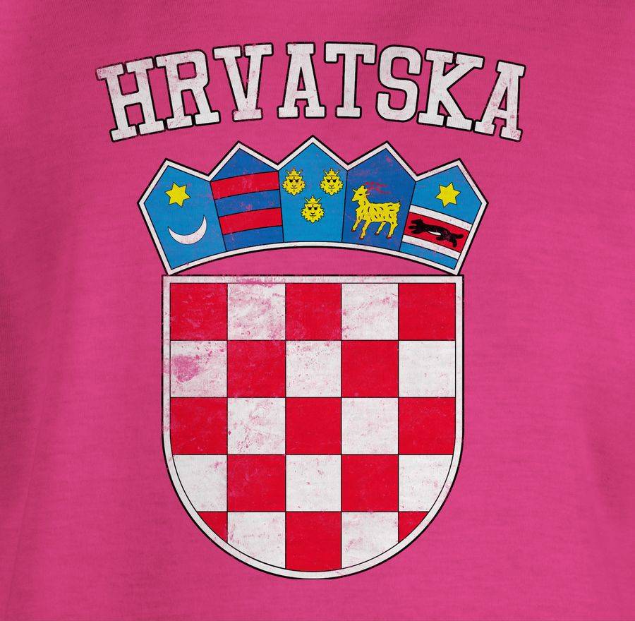 Shirtracer Kroatien Wappen Hrvatska Krotatisch Shirts & Mehr Shirtracer
