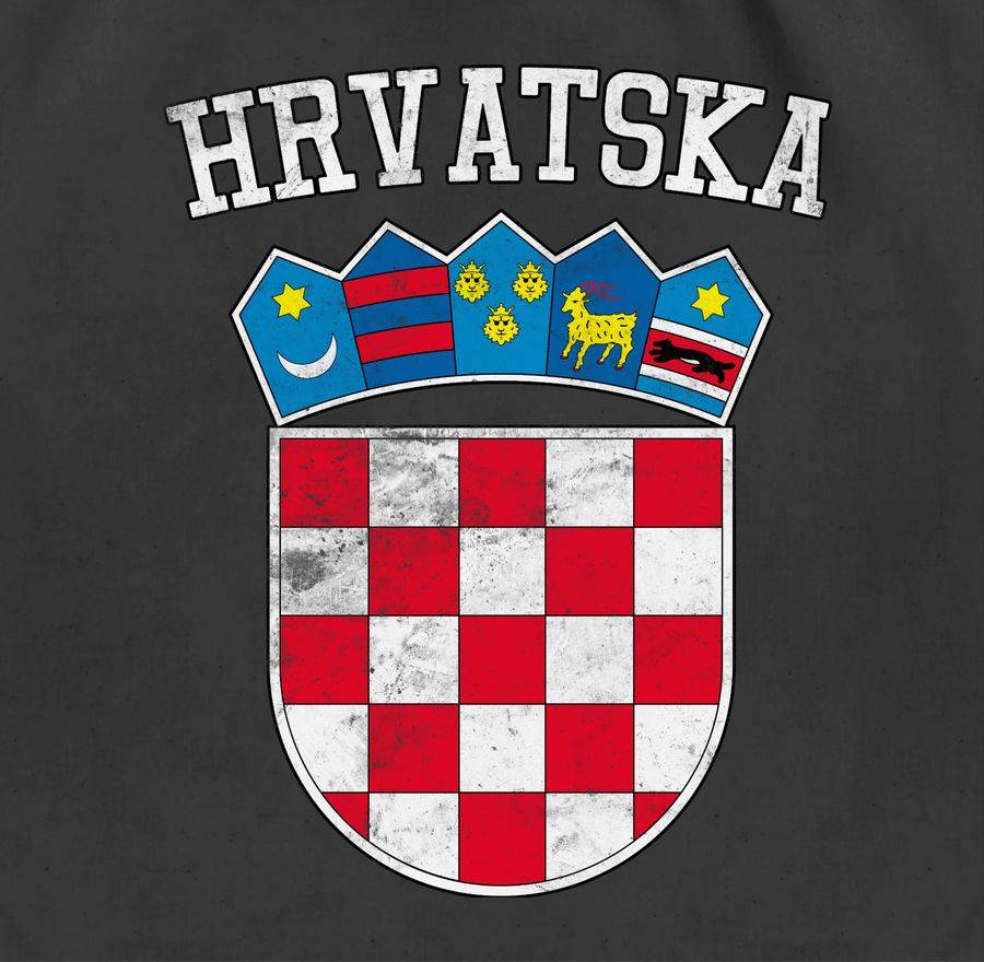Shirtracer Kroatien Wappen Hrvatska Krotatisch Shirts & Mehr Shirtracer