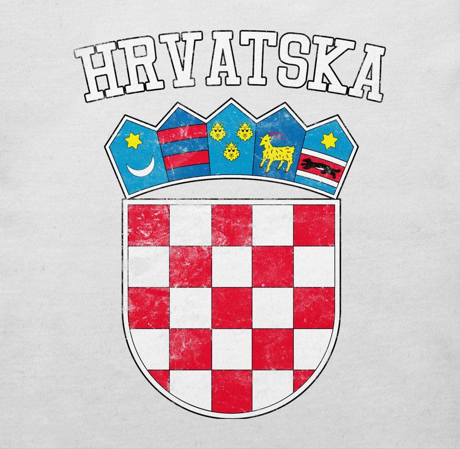 Shirtracer Kroatien Wappen Hrvatska Krotatisch Shirts & Mehr Shirtracer