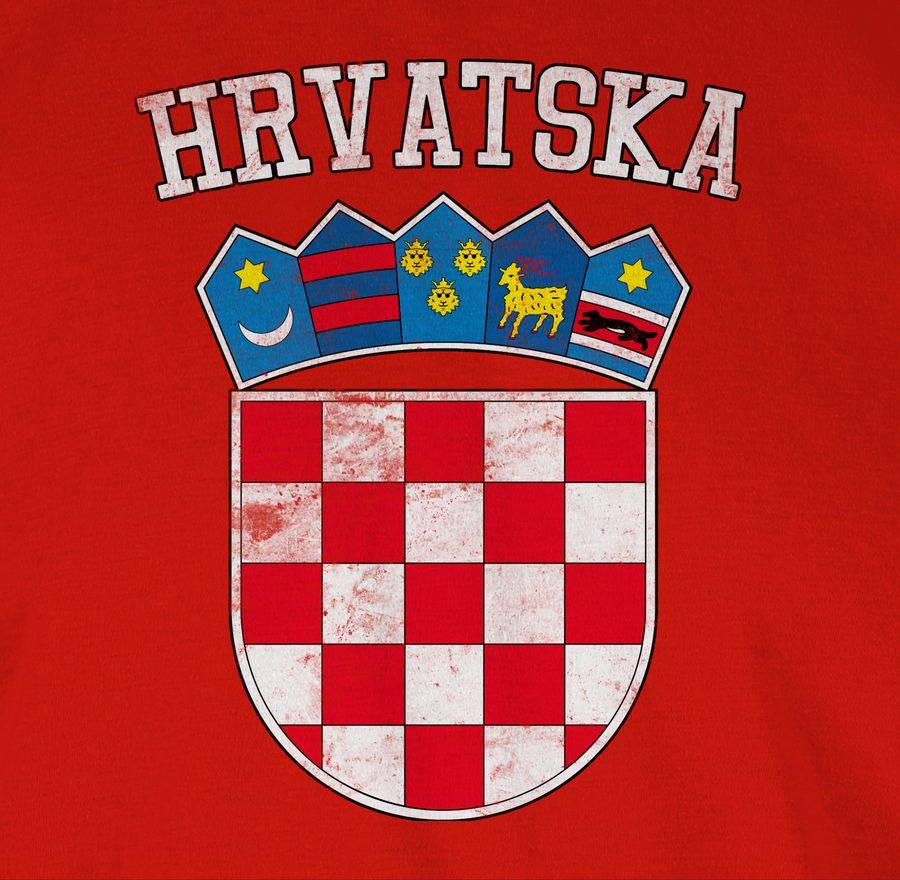 Shirtracer Kroatien Wappen Hrvatska Krotatisch Shirts & Mehr Shirtracer