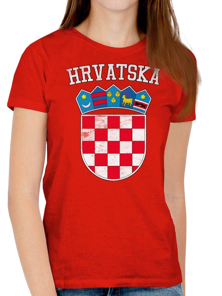 Shirtracer Kroatien Wappen Hrvatska Krotatisch Shirts & Mehr Shirtracer