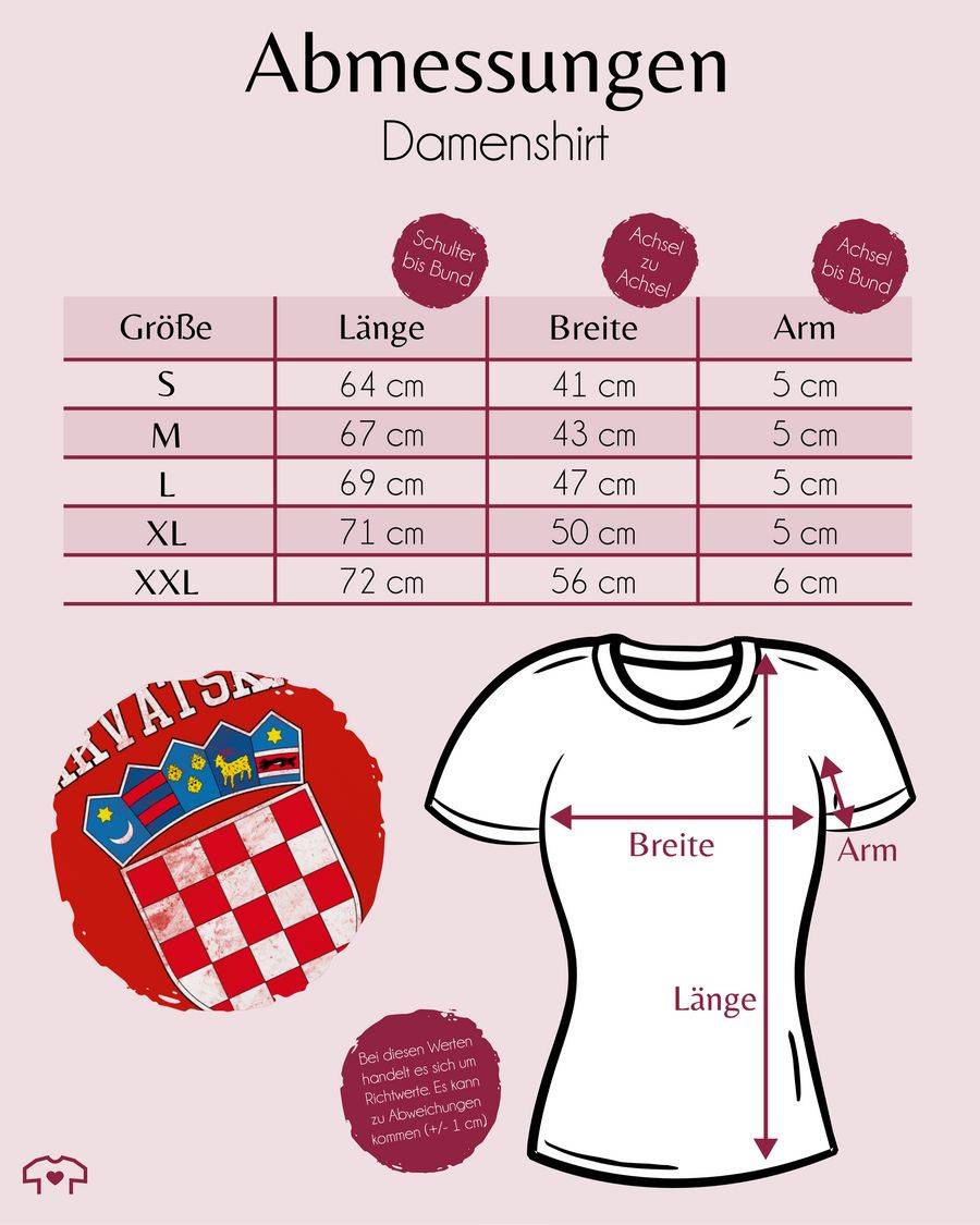 Shirtracer Kroatien Wappen Hrvatska Krotatisch Shirts & Mehr Shirtracer