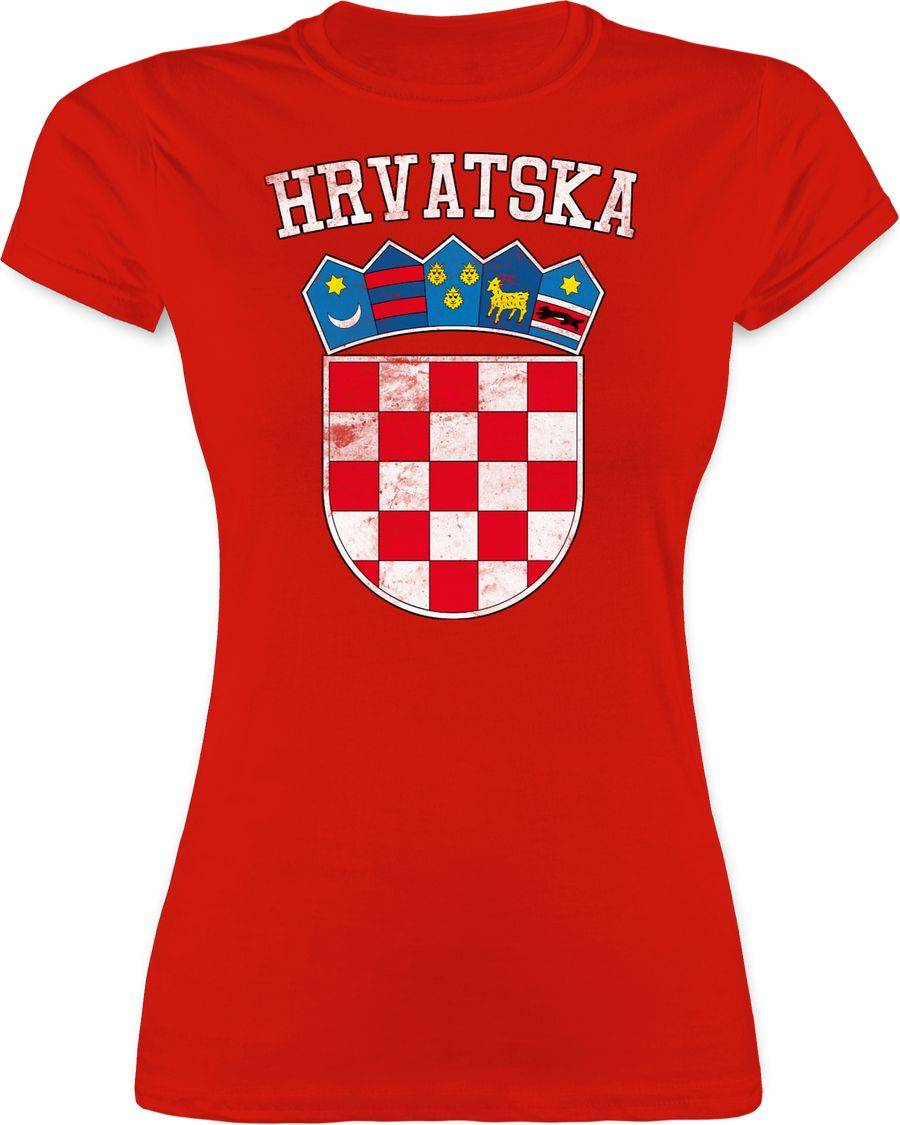 Shirtracer Kroatien Wappen Hrvatska Krotatisch Shirts & Mehr Shirtracer