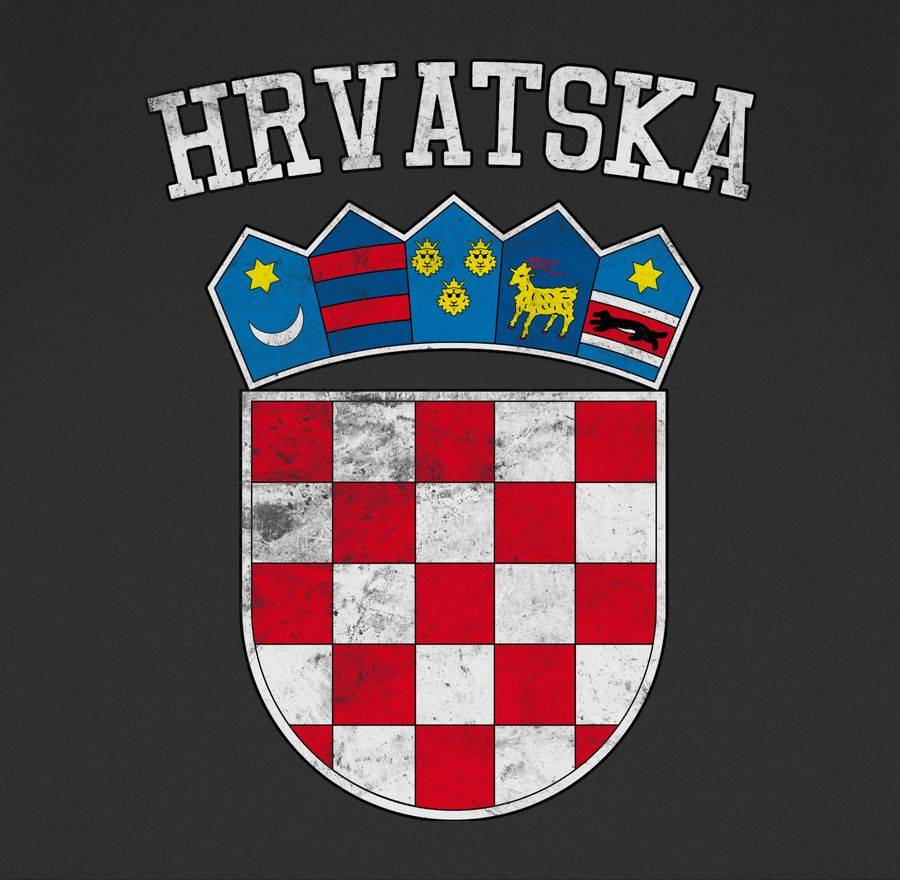 Shirtracer Kroatien Wappen Hrvatska Krotatisch Shirts & Mehr Shirtracer