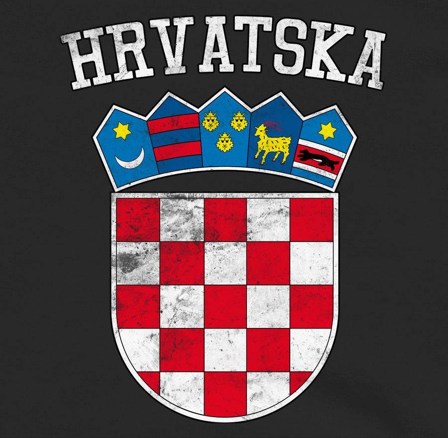 Shirtracer Kroatien Wappen Hrvatska Krotatisch Shirts & Mehr Shirtracer