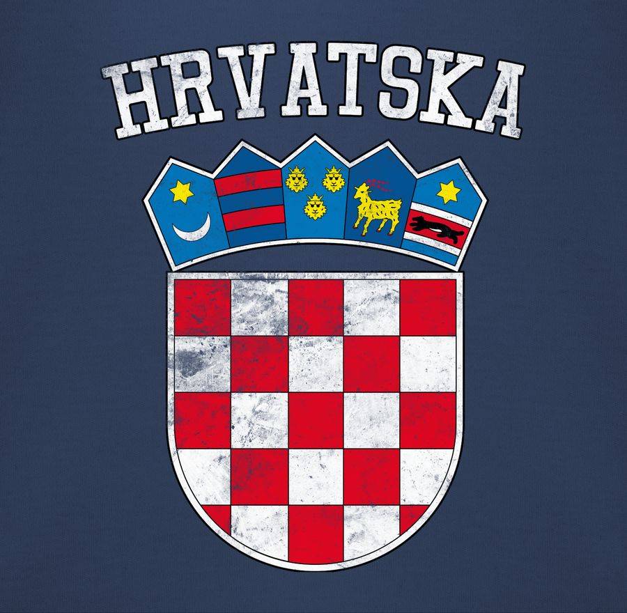 Shirtracer Kroatien Wappen Hrvatska Krotatisch Shirts & Mehr Shirtracer