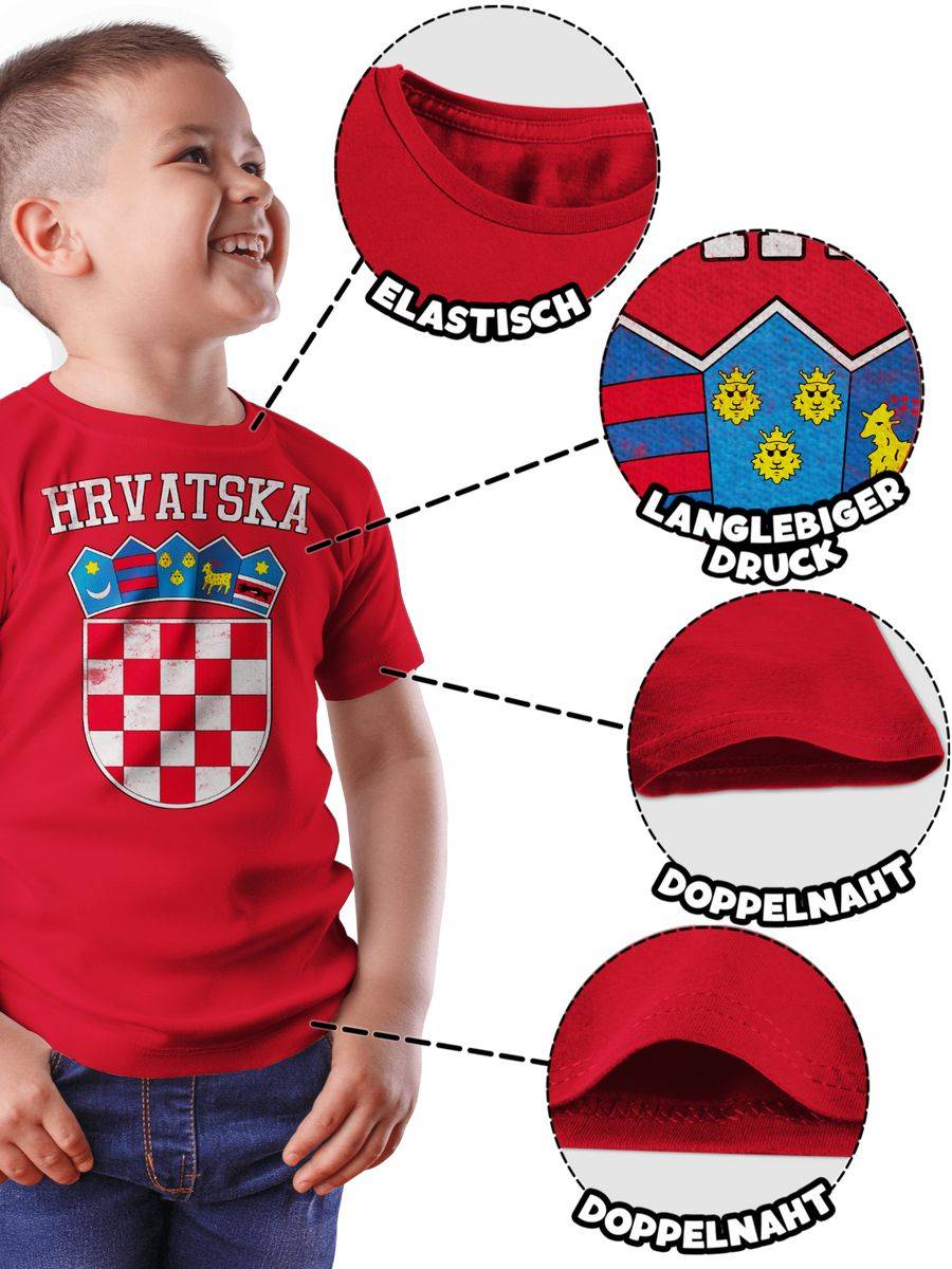 Shirtracer Kroatien Wappen Hrvatska Krotatisch Shirts & Mehr Shirtracer