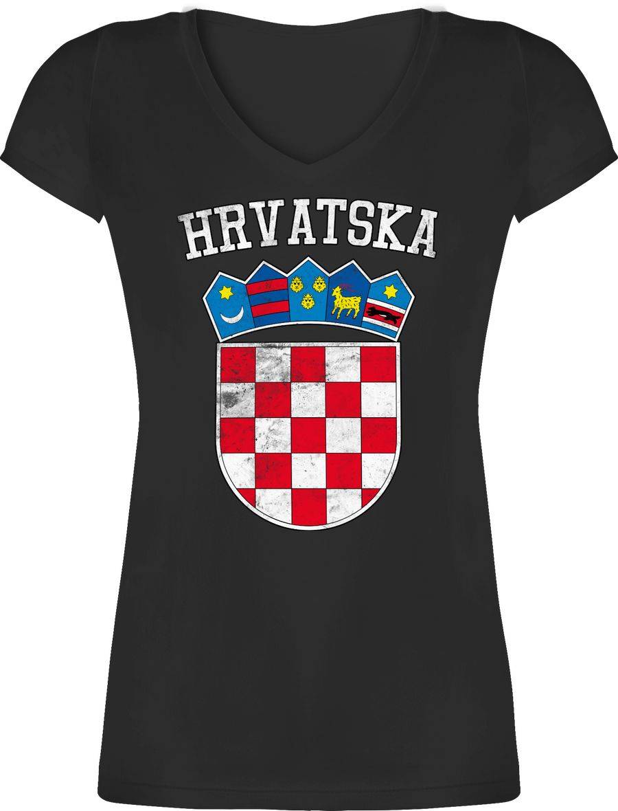 Shirtracer Kroatien Wappen Hrvatska Krotatisch Shirts & Mehr Shirtracer