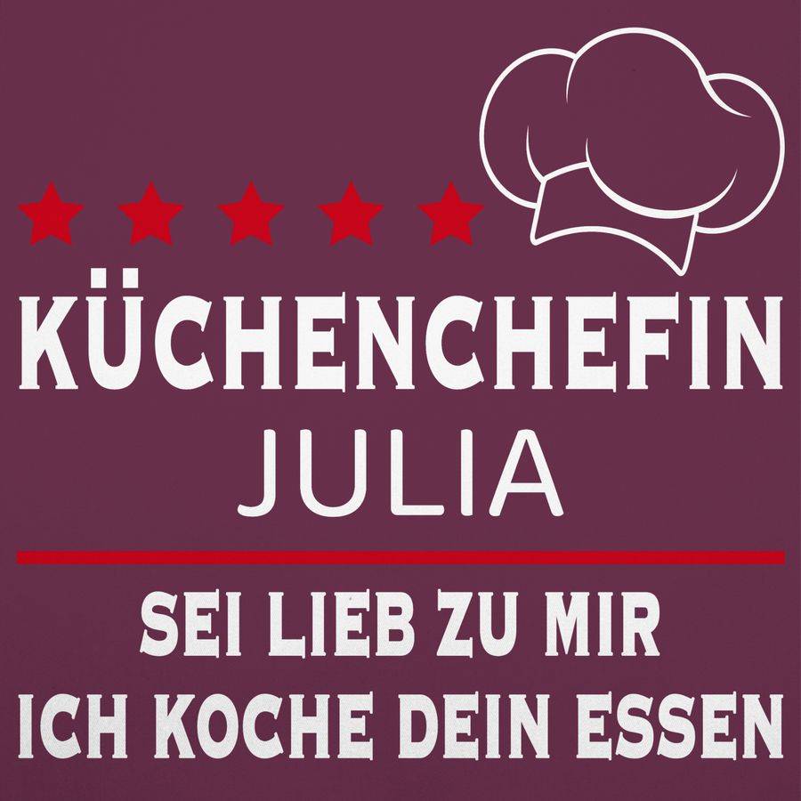 Shirtracer Küchenchefin Mit Name - Sei Lieb Zu Mir Ich Koche Dein Essen: T-Shirt Gym Bag Shirtracer