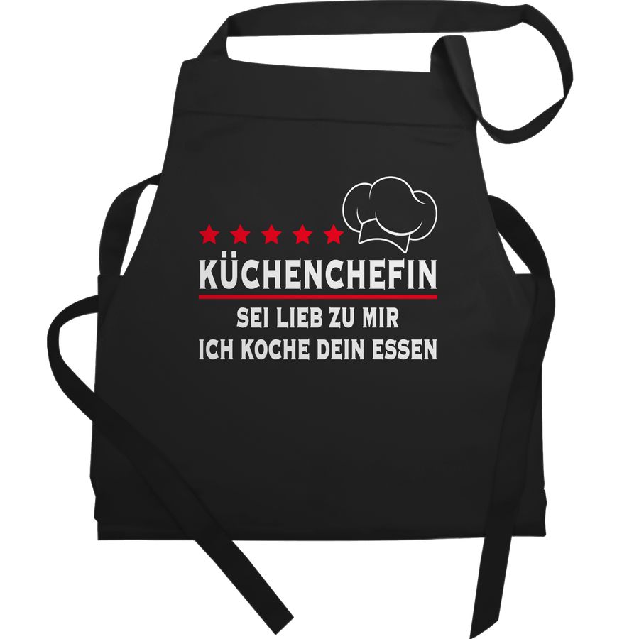 Shirtracer Küchenchefin - Sei lieb zu mir ich koche dein Essen: T-Shirt Rucksack Shirtracer