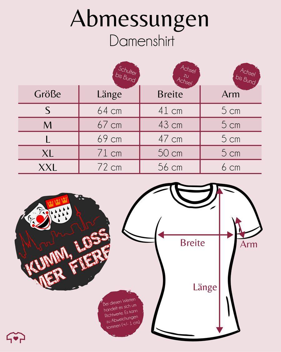 Shirtracer Kumm Loss Mer Fiere Kölle Alaaf Köln Wappen Karneval Karnevalskostüm Clown Shirtracer