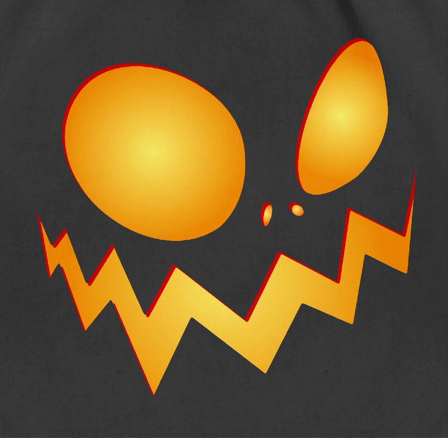 Shirtracer Kürbisgesicht Groß Pumpkin: T-Shirt Rucksack Shirtracer