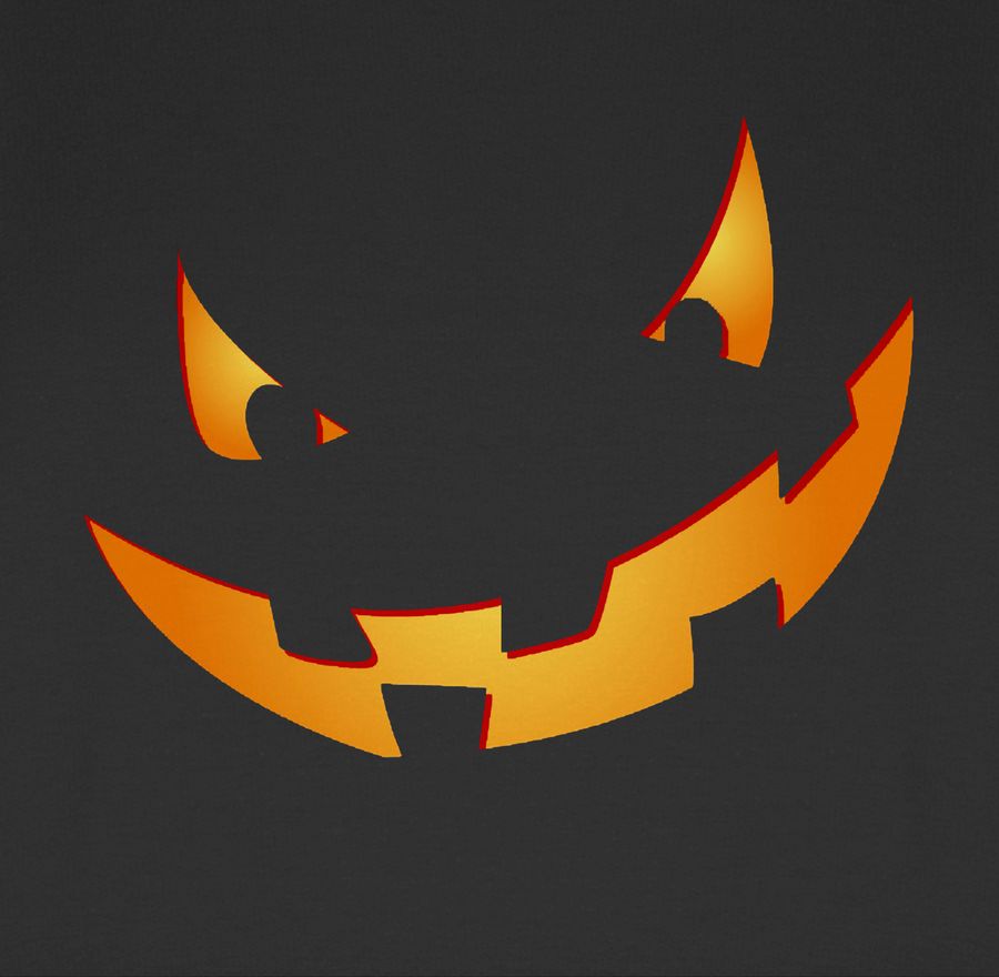Shirtracer Kürbisgesicht Klein Pumpkin: Tshirt Turnbeutel Shirtracer