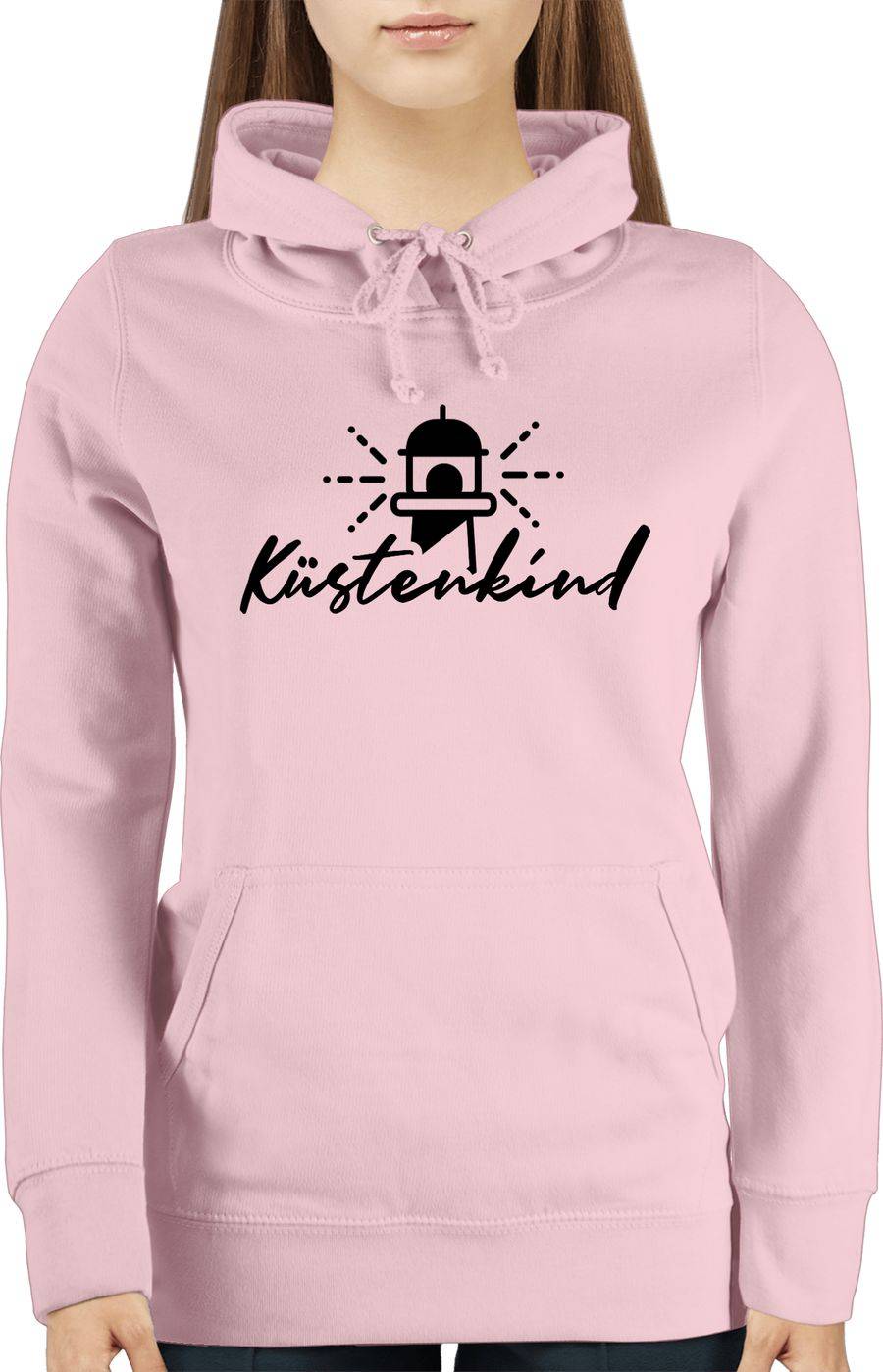 Shirtracer Küstenkind - Leuchtturm - Schwarz: T-Shirt Rucksack Shirtracer