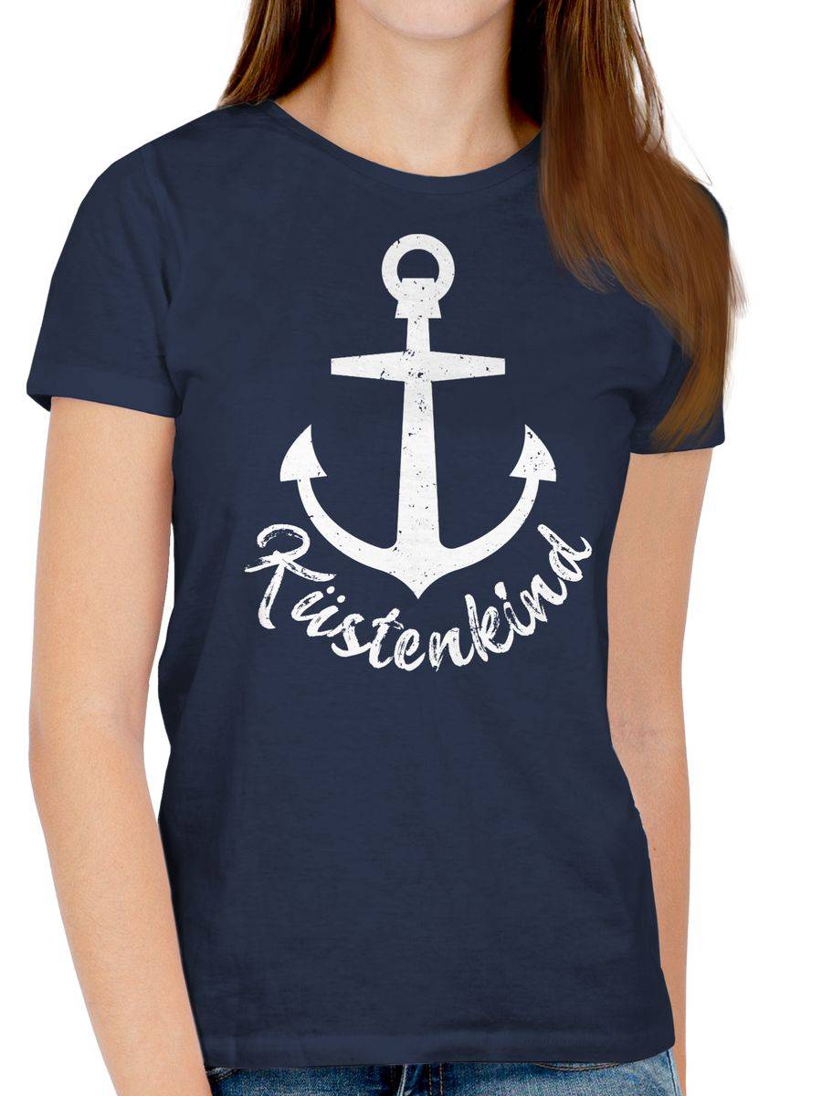 Shirtracer Küstenkind Mit Anker - Weiß Shirts & Mehr Shirtracer