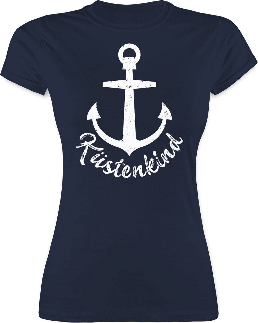 Shirtracer Küstenkind mit Anker - weiß Shirts & Mehr Shirtracer