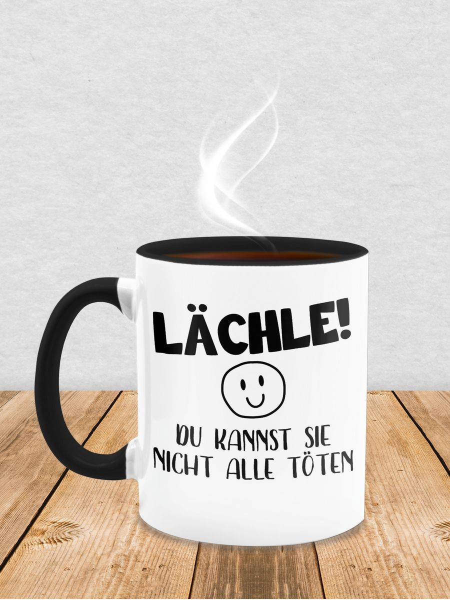 Shirtracer Lächle Du Kannst Sie Nicht Alle Töten Emoticon Schwarz Shirts & Mehr Shirtracer