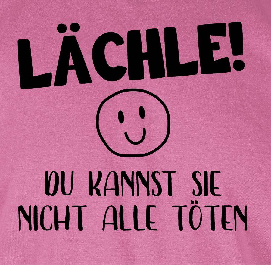 Shirtracer Lächle Du Kannst Sie Nicht Alle Töten Emoticon Schwarz Shirts & Mehr Shirtracer