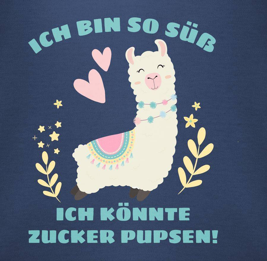 Shirtracer Lama Ich Bin So Süß Ich Könnte Zucker Pupsen Shirts & Mehr Shirtracer