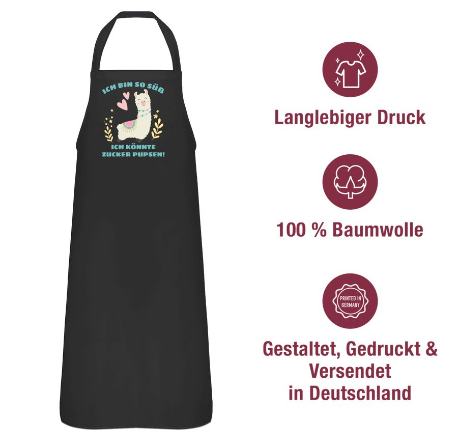 Shirtracer Lama Ich Bin So Süß Ich Könnte Zucker Pupsen Shirts & Mehr Shirtracer