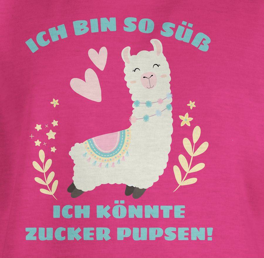 Shirtracer Lama Ich Bin So Süß Ich Könnte Zucker Pupsen Shirts & Mehr Shirtracer