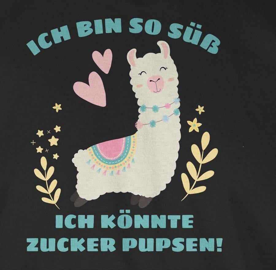 Shirtracer Lama Ich Bin So Süß Ich Könnte Zucker Pupsen Shirts & Mehr Shirtracer