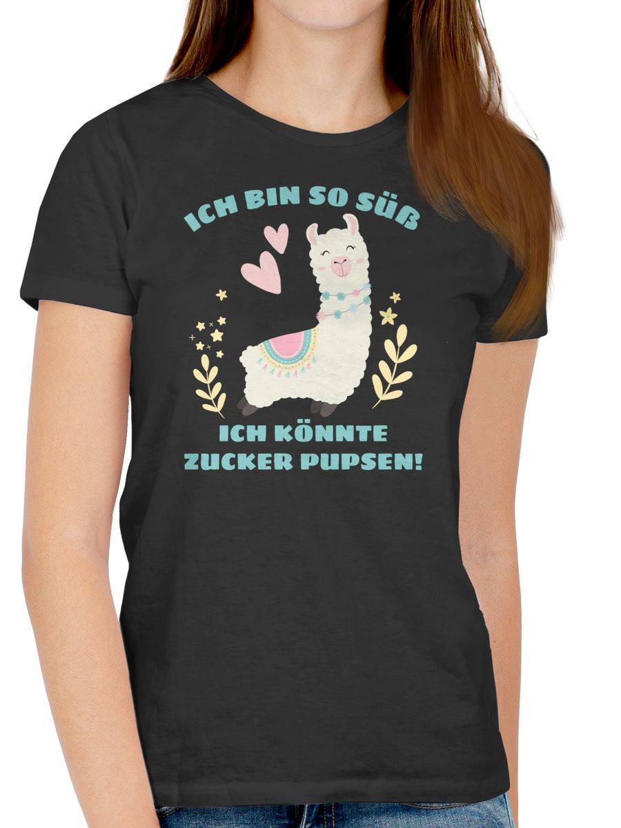 Shirtracer Lama Ich Bin So Süß Ich Könnte Zucker Pupsen Shirts & Mehr Shirtracer