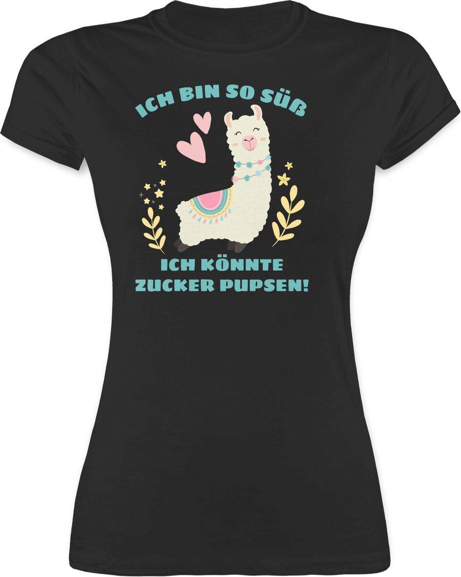 Shirtracer Lama Ich bin so süß ich könnte Zucker Pupsen Shirts & Mehr Shirtracer