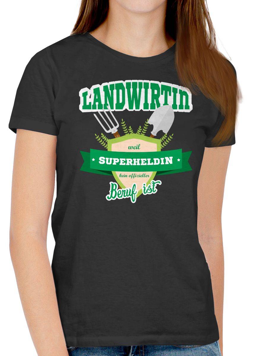 Shirtracer Landwirtin - Weil Superheldin Kein Offizieller Beruf Ist Shirts & Mehr Shirtracer