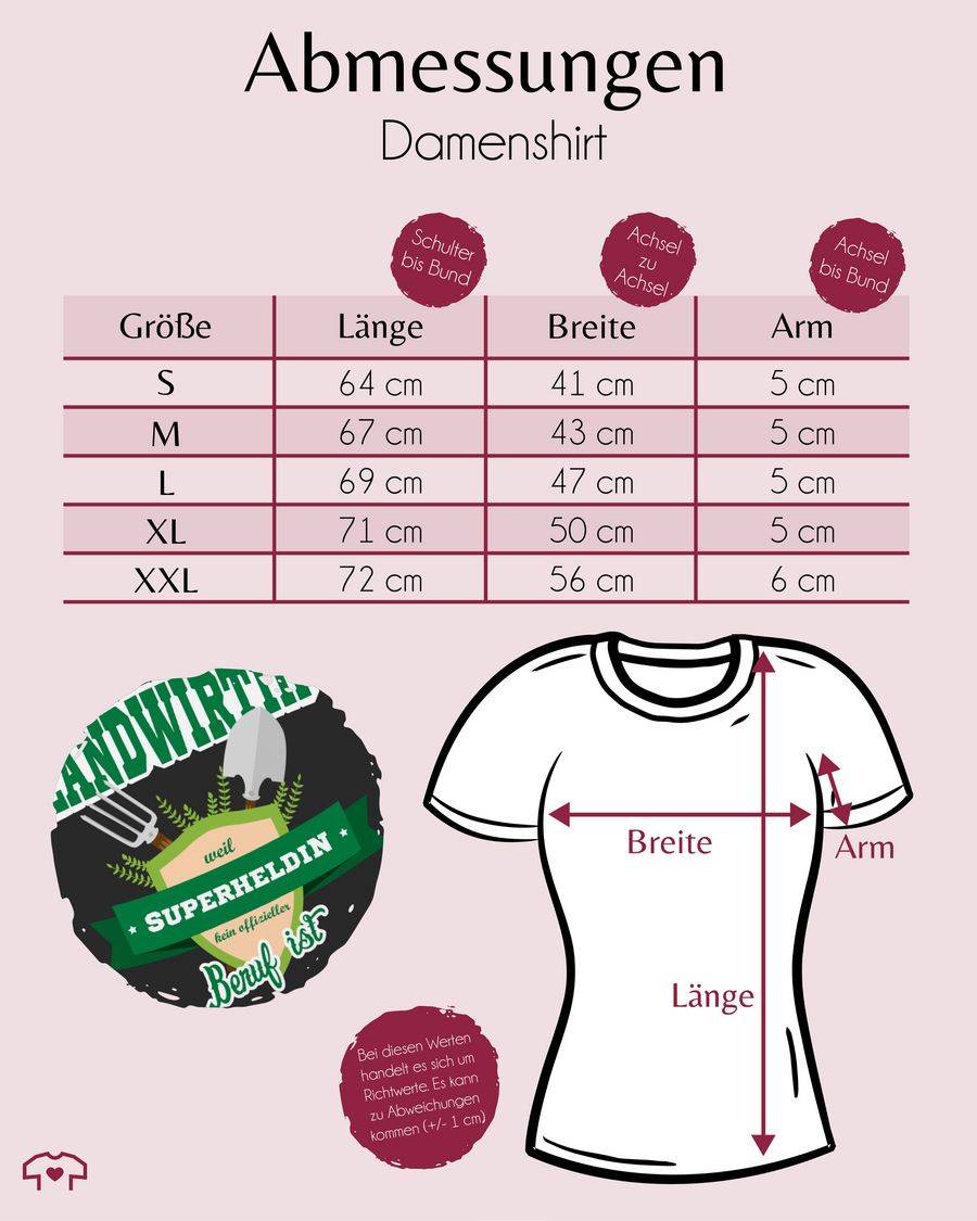 Shirtracer Landwirtin - Weil Superheldin Kein Offizieller Beruf Ist Shirts & Mehr Shirtracer