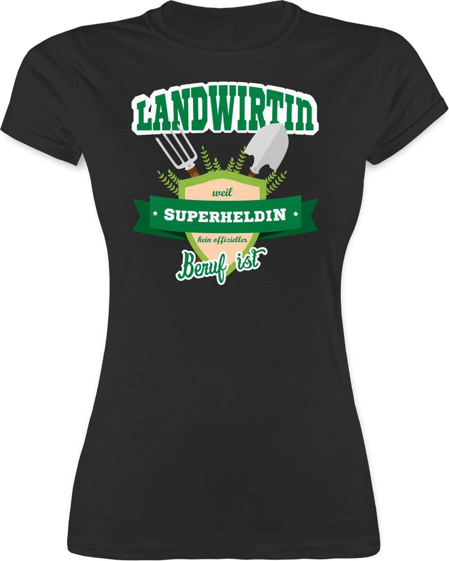 Shirtracer Landwirtin - weil Superheldin kein offizieller Beruf ist Shirts & Mehr Shirtracer