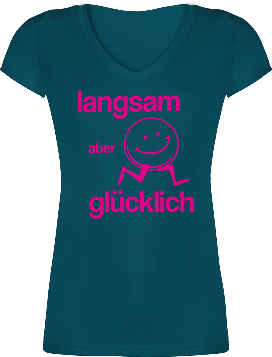 Shirtracer Langsam aber glücklich Shirts & Mehr Shirtracer