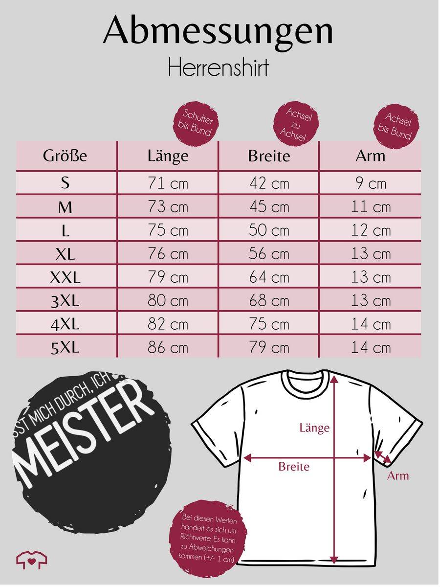 Shirtracer Lasst Mich Durch, Ich Bin Meister: Tshirt Turnbeutel Shirtracer