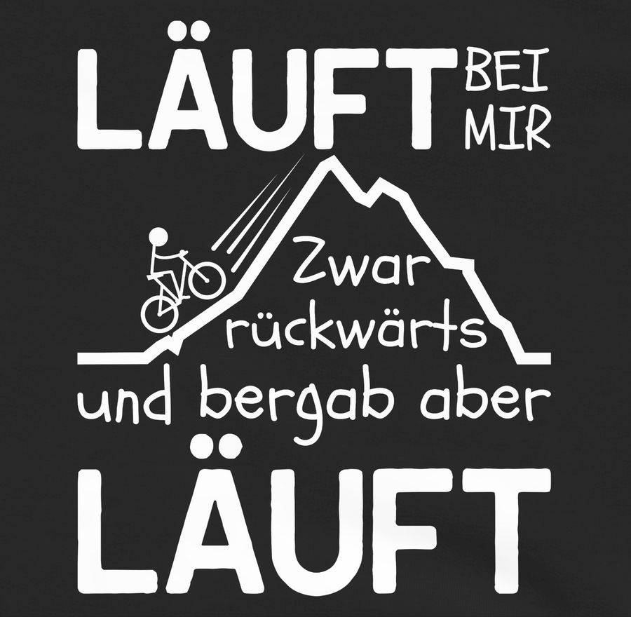 Shirtracer Läuft Bei Mir - Weiß: Tshirt Rucksack Shirtracer