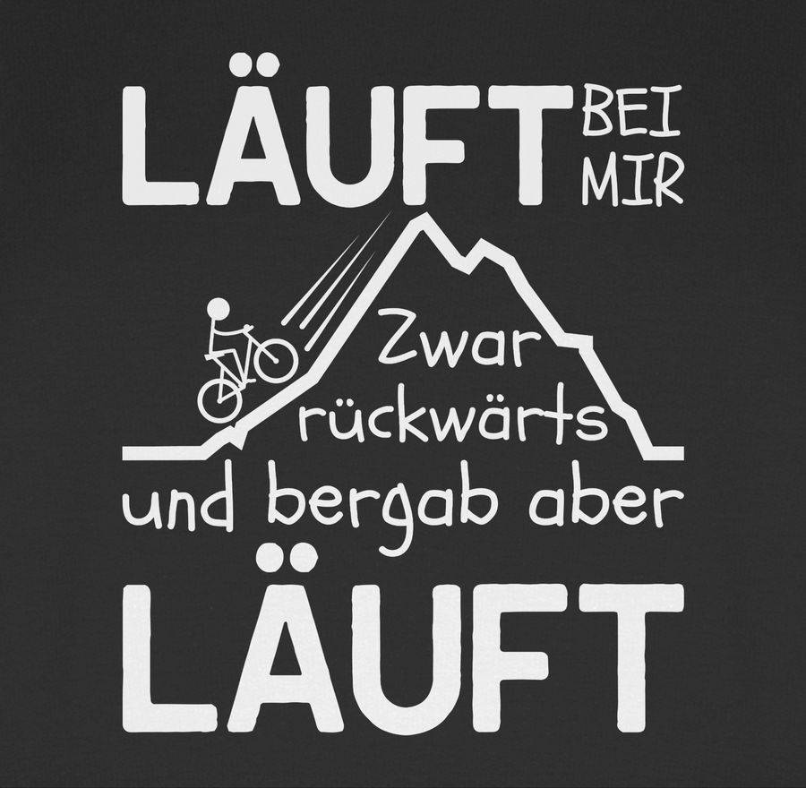 Shirtracer Läuft Bei Mir - Weiß: Tshirt Rucksack Shirtracer