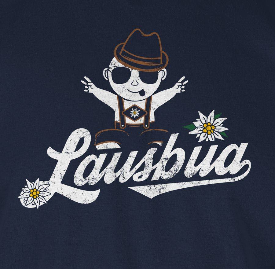 Shirtracer Lausbua Baby Vintage: T-Shirt Turnbeutel Shirtracer