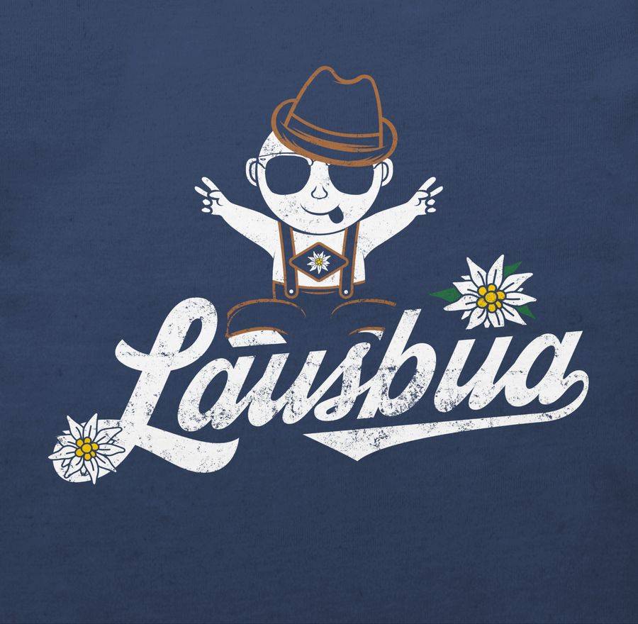 Shirtracer Lausbua Baby Vintage: T-Shirt Turnbeutel Shirtracer