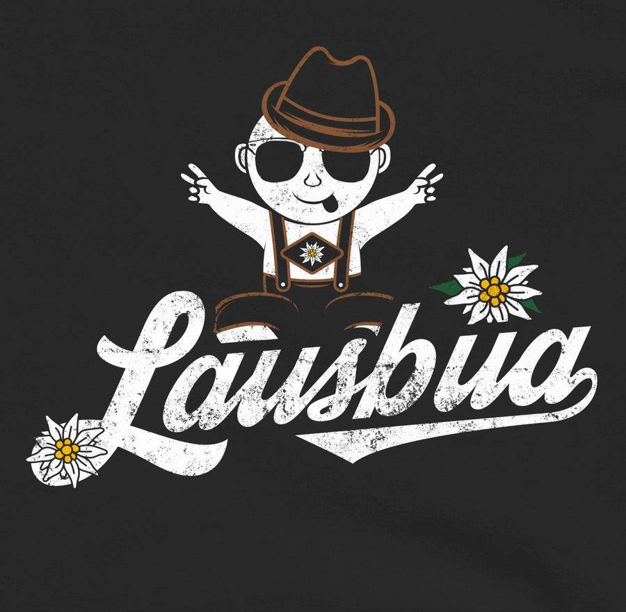 Shirtracer Lausbua Baby Vintage: T-Shirt Turnbeutel Shirtracer