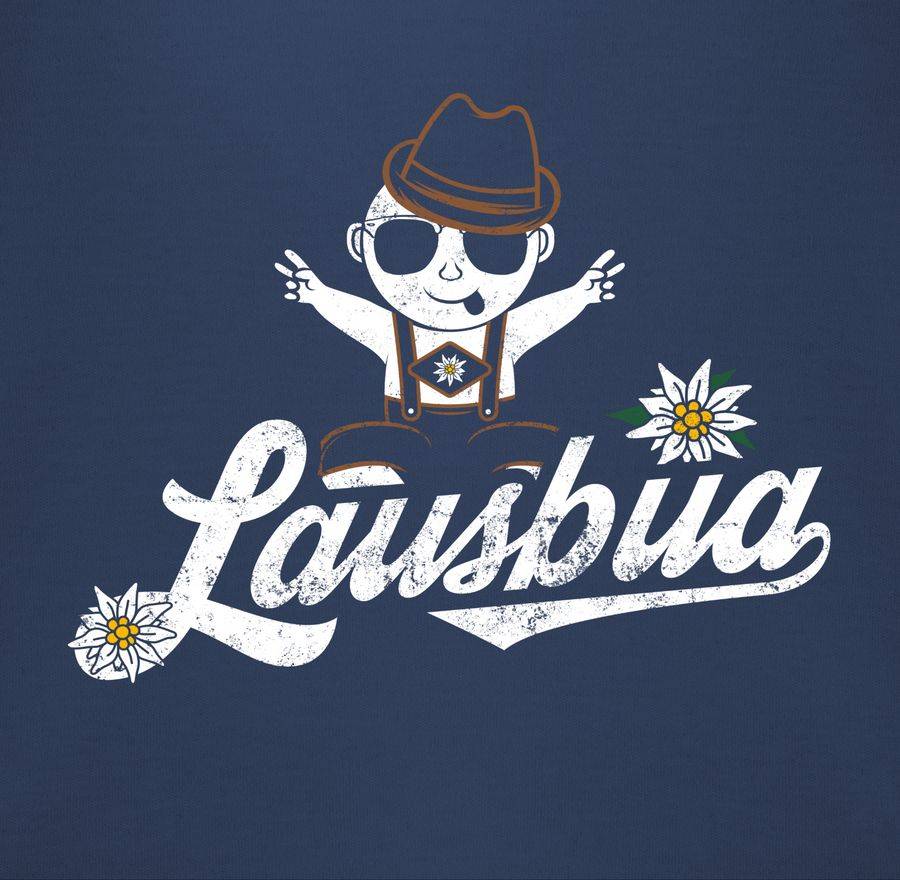 Shirtracer Lausbua Baby Vintage: T-Shirt Turnbeutel Shirtracer